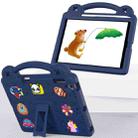 Handle Kickstand Children EVA Shockproof Tablet Case For iPad Air / Air 2 / iPad 5 / 6 / Pro 9.7(Navy Blue) - 2
