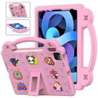 Handle Kickstand Children EVA Shockproof Tablet Case For iPad Air 2020 / 2022 10.9(Pink) - 1