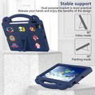 Handle Kickstand Children EVA Shockproof Tablet Case For iPad Air 2020 / 2022 10.9(Navy Blue) - 5