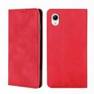 For Samsung Galaxy A23e/A22e Skin Feel Magnetic Horizontal Flip Leather Phone Case(Red) - 1