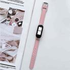 For Xiaomi Mi Band 3 / 4 8-buckle Leather Watch Band(Pink) - 1