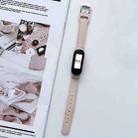 For Xiaomi Mi Band 3 / 4 8-buckle Leather Watch Band(Ivory White) - 1