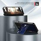 For iPhone 13 ZM02 Card Slot Holder Phone Case(Blue) - 4