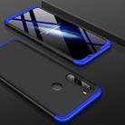 For Xiaomi Redmi Note 8T GKK Three Stage Splicing Full Coverage PC Case(Black+Blue) - 1