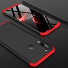 For Xiaomi Redmi Note 8T GKK Three Stage Splicing Full Coverage PC Case(Black+Red) - 1