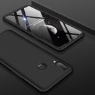 For Galaxy A10s GKK Three Stage Splicing Full Coverage PC Case(Black) - 1