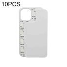 For iPhone 14 10 PCS 2D Blank Sublimation Phone Case(Transparent) - 1