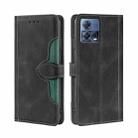 For Motorola Edge S30 Pro 5G/Edge 30 Fusion Skin Feel Magnetic Buckle Leather Phone Case(Black) - 1