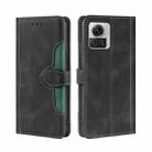 For Motorola Edge X30 Pro 5G/Edge 30 Ultra Skin Feel Magnetic Buckle Leather Phone Case(Black) - 1