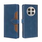For Huawei Mate 50 Pro Skin Feel Magnetic Buckle Leather Phone Case(Blue) - 1