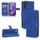 For Motorola Edge 30 Lite / Edge 30 Neo Skin Feel Magnetic Flip Leather Phone Case(Blue) - 1
