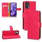 For Motorola Edge 30 Lite / Edge 30 Neo Skin Feel Magnetic Flip Leather Phone Case(Rose Red) - 1