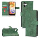 For Samsung Galaxy A04 4G Skin Feel Magnetic Flip Leather Phone Case(Green) - 1