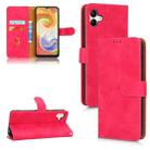 For Samsung Galaxy A04 4G Skin Feel Magnetic Flip Leather Phone Case(Rose Red) - 1