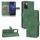 For ZTE Blade A72 5G Skin Feel Magnetic Flip Leather Phone Case(Green) - 1