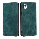 For Samsung Galaxy A23e/A22e RFID Anti-theft Brush Magnetic Leather Phone Case(Green) - 1