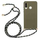 For Huawei P30 Lite Wheat Straw Material + TPU Protective Case with Lanyard(Army Green) - 1