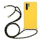 For Huawei P30 Pro Wheat Straw Material + TPU Protective Case with Lanyard(Yellow) - 1