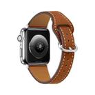 Small Waist Watch Band For Apple Watch Series 8&7 41mm / SE 2&6&SE&5&4 40mm / 3&2&1 38mm(Brown) - 1