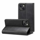 For iPhone 14 Calf Texture Horizontal Flip Leather Phone Case (Black) - 1