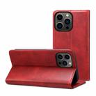 For iPhone 14 Pro Calf Texture Horizontal Flip Leather Phone Case(Red) - 1