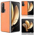 For Honor Magic V Shockproof Crocodile Texture PC + PU Case(Orange) - 1