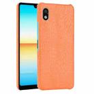 For Sony Xperia Ace III Shockproof Crocodile Texture PC + PU Case(Orange) - 1