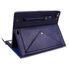 For iPad Pro 12.9 2021 / 2020 Envelope Horizontal Flip PU Leather Tablet Case with Card Slots & Pen Slots & Holder & Wallet & Photo Frame & Shoulder Strap(Blue) - 5