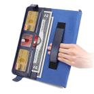 For iPad Pro 12.9 2021 / 2020 Envelope Horizontal Flip PU Leather Tablet Case with Card Slots & Pen Slots & Holder & Wallet & Photo Frame & Shoulder Strap(Blue) - 6