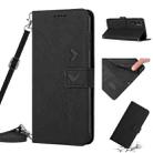 For Infinix Hot 12 Skin Feel Heart Pattern Leather Phone Case with Lanyard(Black) - 1