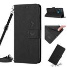 For Infinix Smart 6 Plus Skin Feel Heart Pattern Leather Phone Case with Lanyard(Black) - 1