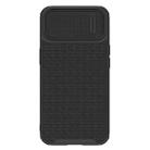 For iPhone 14 Plus  NILLKIN 3D Textured Camshield PC + TPU Phone Case(Black) - 1