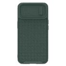 For iPhone 14 Plus  NILLKIN 3D Textured Camshield PC + TPU Phone Case(Green) - 1