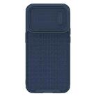 For iPhone 14 Pro NILLKIN 3D Textured Camshield PC + TPU Phone Case(Blue) - 1