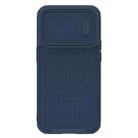 For iPhone 14 Pro Max NILLKIN 3D Textured Camshield PC + TPU Phone Case(Blue) - 1