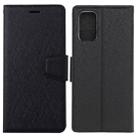 For Galaxy A71 Silk Texture Horizontal Flip Leather Case with Holder & Card Slots & Wallet & Photo Frame(Black) - 1