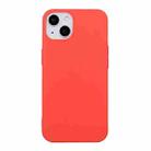 For iPhone 14 Plus  Shockproof Frosted TPU Protective Case(Red) - 1