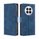 For Huawei Mate 50 Skin Feel Crocodile Magnetic Clasp Leather Phone Case(Blue) - 1