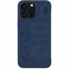 For iPhone 14 Pro Max NILLKIN QIN Series Pro Crazy Horse Texture Leather Case(Blue) - 1