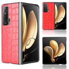 For Honor Magic V Bamboo Texture Phone Case(Red) - 1