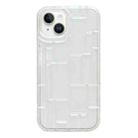 For iPhone 14 3D Ice Cubes Liquid Silicone Phone Case(Transparent) - 1