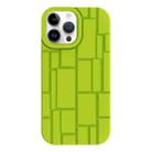 For iPhone 14 Pro 3D Ice Cubes Liquid Silicone Phone Case(Green) - 1