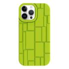 For iPhone 14 Pro Max 3D Ice Cubes Liquid Silicone Phone Case(Green) - 1