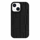 For iPhone 13 3D Ice Cubes Liquid Silicone Phone Case(Black) - 1