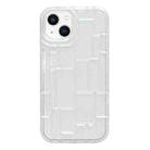 For iPhone 13 3D Ice Cubes Liquid Silicone Phone Case(Transparent) - 1