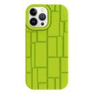 For iPhone 13 Pro 3D Ice Cubes Liquid Silicone Phone Case(Green) - 1