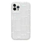 For iPhone 13 Pro 3D Ice Cubes Liquid Silicone Phone Case(Transparent) - 1