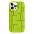 For iPhone 12 Pro Max 3D Ice Cubes Liquid Silicone Phone Case(Green) - 1