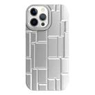 For iPhone 12 Pro Max 3D Ice Cubes Liquid Silicone Phone Case(Silver) - 1