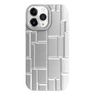 For iPhone 11 Pro Max 3D Ice Cubes Liquid Silicone Phone Case(Silver) - 1